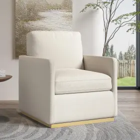 Vipbear 726084291867 Swivel Barrel Chair Premium Comfy Round Accent For Living Room Mid Centu