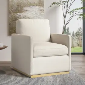 F875 Vipbear 840418646564 Swivel Barrel Chair Premium Comfy Round Accent For Living Room Mid Ce