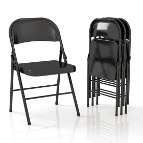 Volix 919637845882 Metal Folding Chairs Steel Frame With Double Hinged For Office Kitchen Dinn Inch