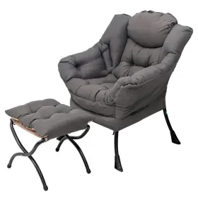 69ae040d486eca5f3095ce64 Welnow Lazy Chair With Ottoman Modern Accent Armrests And A Side Pocket