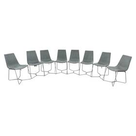 West Elm 51417 Slope Dining Chair Set Of 8