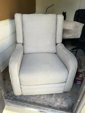 El-gl-4205rm-prv-man Westwood Design Elsa Fabric Manual Swivel Glider And Recliner In Gray