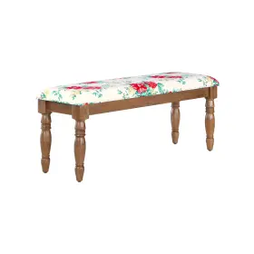 Pws336158813061 Whalen Limited The Pioneer Woman Callie Upholstered Dining Accent Bench Walnut