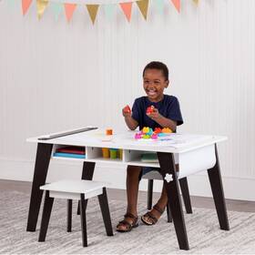 Wildkin 91375352 2pk Arts And Crafts Kidsft Table Stools Espresso Velvet Child Chairs