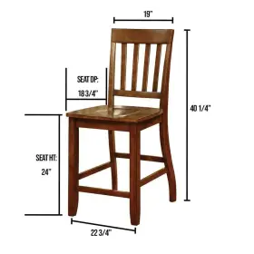 Williams Home Furnishing 847289095897 William And #039 S Foster Ii Dark Oak Counter Height Chair