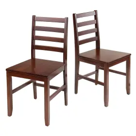 Winsome 607983727384 Hamilton Seating Antique Walnut