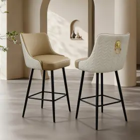 Fvdhgg743g47 Wisfor 360 Swivel Bar Stools Upholstered Height Kitchen Island Leather Counter Chair