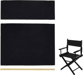 Wonafa 744759392848 Director Chair Canvas Replacement With Wood Stick 21.2 Inch L X 16.1 W Portable Co