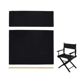 Wonafa 768576712054 1 Set Director Chair Canvas With Wood Stick 21.2 Inch L X 16.1 W Portable Cover