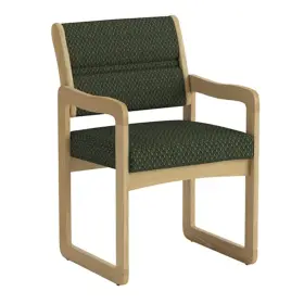 Dw1-1lofg Wooden Mallet Valley Guest Chair Arms Light Oak