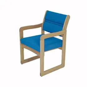 Dw1-1lovb Wooden Mallet Valley Guest Chair Arms Light Oak