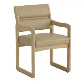 Dw1-1lovc Wooden Mallet Valley Guest Chair Arms Light Oak