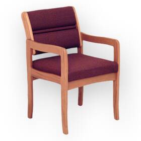 Wooden Mallet Dw3-1mhvy Mahogany Guest Chair For Office Reception Waiting Room Seating