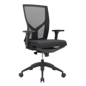 Chr-6411-0101 Workpro Oceanic Mesh/fabric Ergonomic High-back Executive Office Chair Black