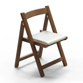 Nfcw001 Wzf Premium Solid Wood Folding Chair Nordic Style Padded Seat Space-saving Po