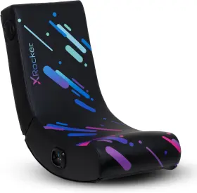 5110201 X Rocker Galaxy Printed Video Gaming Floor Chair Headrest Speakers Wireless