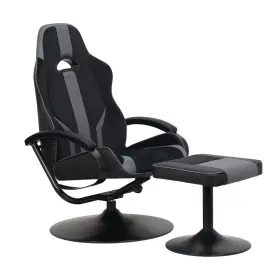 7004801 X Rocker Milano Pedestal Gaming Chair With Footrest Black/gray