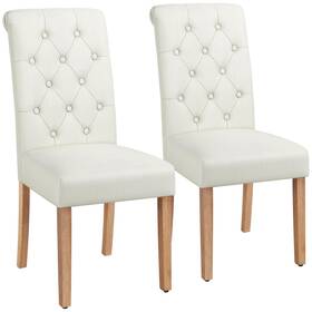 Yaheetech Yt-00095480-01 Dining Chairs Set Of 2 Fabric Upholstered Room With