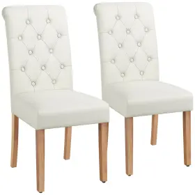 Yt-00095480-01 Yaheetech Dining Chairs Set Of 2 Fabric Upholstered Room With