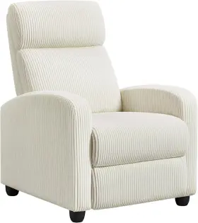 Yt88wg0001001 Yaheetech Corduroy Recliner Chair Single Sofa Home Theater Seating Adjustable Mo