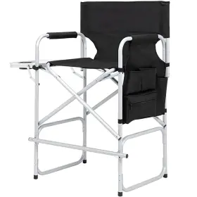 Yanattlys 780185367258 Tall Directors Chair 41ftft Portable Makeup Artist With Side Table
