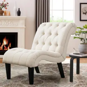 Yongqiang 725983226840 Accent Chair For Bedroom Living Room Chairs Tufted Upholstered Lounge W