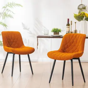 Younuoke 762765755105 Comfortable Dining Chairs Set Of 2 Mid-century Modern Kitchen R