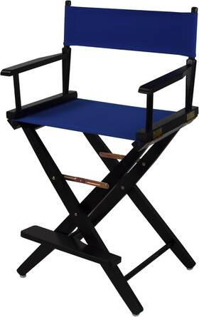 Yu Shan 445006234234 American Trails Extra-wide Premium 24 Inch Directors Chair Black Frame With Royal B