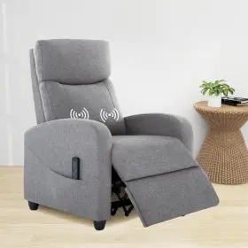 Cy-701-gy Zanzio Living Room Massage Recliner Chair Modern High Back Adjustable Heated