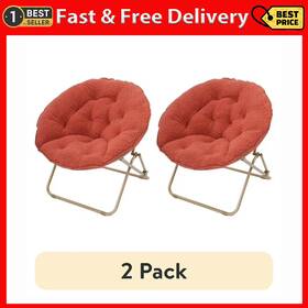 Zhejiang Sunshine 744110420944 2 Pack Mainstays Steel Padded Folding And Stacking Chairs Red Canyon