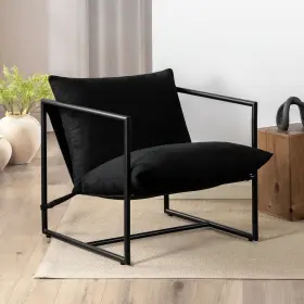 Zu-ushsl1-31b Zinus Aidan Sling Chair Modern Accent With Shredded Foam Cushions Easy Assembly