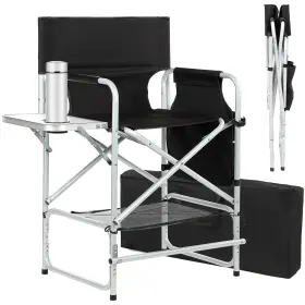 Zixnexkoo 704090561068 Tall Makeup Chair 41ftft Director 600 Lbs Foldable Portable Chai