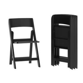 Zmr Furniture 4-le-l-1m-wh-gg Hercules Tucker Set Of 4 White Lightweight Foldable Chairs With Removable Whi