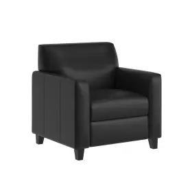 Bt-827u-1-bk-gg Zmr Furniture Agent Black Leathersoft Reception Chair With Right Side Charging Bank Includ