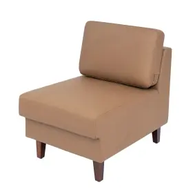 Zb-8921m-cognac-gg Zmr Furniture Hercules Artemis Cognac Leathersoft Middle Reception Chair With Wooden Walnut
