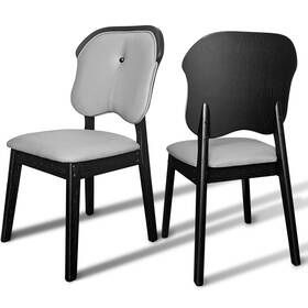Zqapow Sxw0005 Modern Upholstered Dining Chairs Set Of 2 Wooden Kitchen With Back D Inch