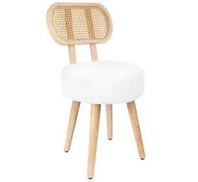 Ymxzy04053 Zybt Rattan Vanity Makeup Chair Small Boho Dining Kitchen Room Chai