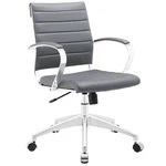 Modway Jive Modern Mid Back Vinyl & Aluminum Office Chair Gray/chrome New. Price: $186.99.