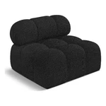 Maklaine Contemporary Rich Black Boucle Fabric Armless Chair New. Price: $716.89.