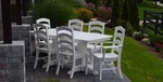 A&l Furniture Co. Amish-made Poly 7PC Dining Set Table Ladderback Chairs New. Price: $3099.00.