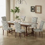 Colamy Upholstered Parsons Dining Chairs Set Of 6 Fabric Room Kitchen New. Price: $764.67.