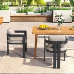 Christopher Knight Home - Pula Outdoor Aluminum Dining Chair(set Of 2) New. Price: $388.63.