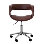 Teamson Home Office Chair Brown Faux Leather Swivel Seat Adjustable Height New. Price: $159.68.