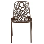 Leisuremod Devon Modern Indoor Outdoor Aluminum Dining Chair Brown New. Price: $289.31.