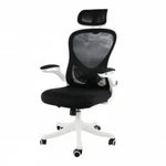 Elama High Back Adjustable Mesh And Fabric Office Chair In White Black With New. Price: $90.38.