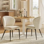 Vasagle Ekho Dining Chairs Set Of 2 Cream White Upholstered New. Price: $248.05.
