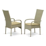 East West Furniture Oslo Metal & Wicker Patio Dining Chair Natural (set Of 2) New. Price: $259.71.