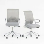 2015 Gray Vitra Id Mesh Desk Chairs By Antonio Citterio Polished Arms / Bases Used. Price: $795.00.