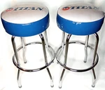 Bar Stool Set Of 2 With Box Titan Wheel Quincy Il Regal Mfg Man Cave Shop Chairs Used. Price: $335.99.