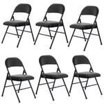 (6 Pack) Folding Stackable Chairs Padded Seat -office Home Event Wedding Party New. Price: $86.99.